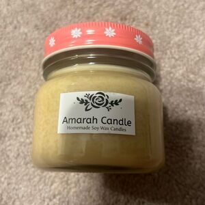 NEW - HANDMADE FLORAL ROSE AMARAH SOY CANDLE - FRANKINCENSE